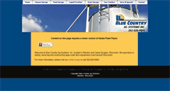 Desktop Screenshot of bluecountryagsystems.com